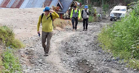 Condition of the road to the MHPP location