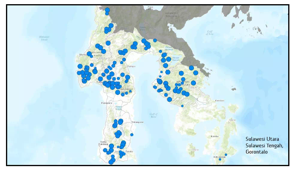 Hydropower potential in  Sulawesi Tenggara