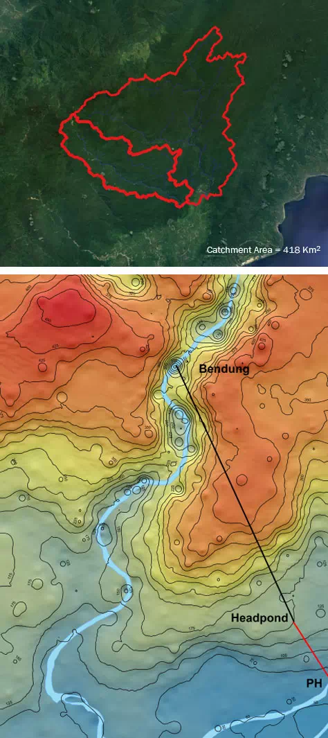 tango Hydropower plant Catchment Area .